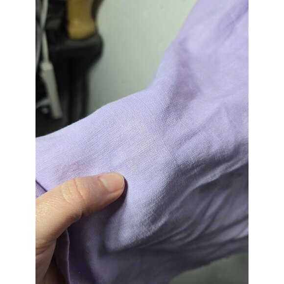 Jodifl Purple Embroidered V-Neck Knee Length Dress Size Medium Neon Easter Date - Picture 3 of 10